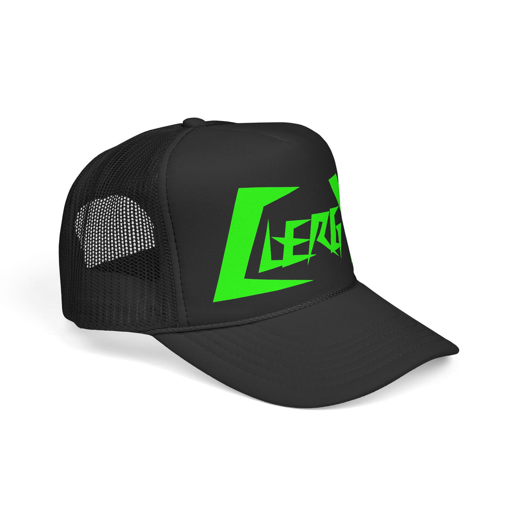 Slime Green “Clergy” on Black Trucker Hat