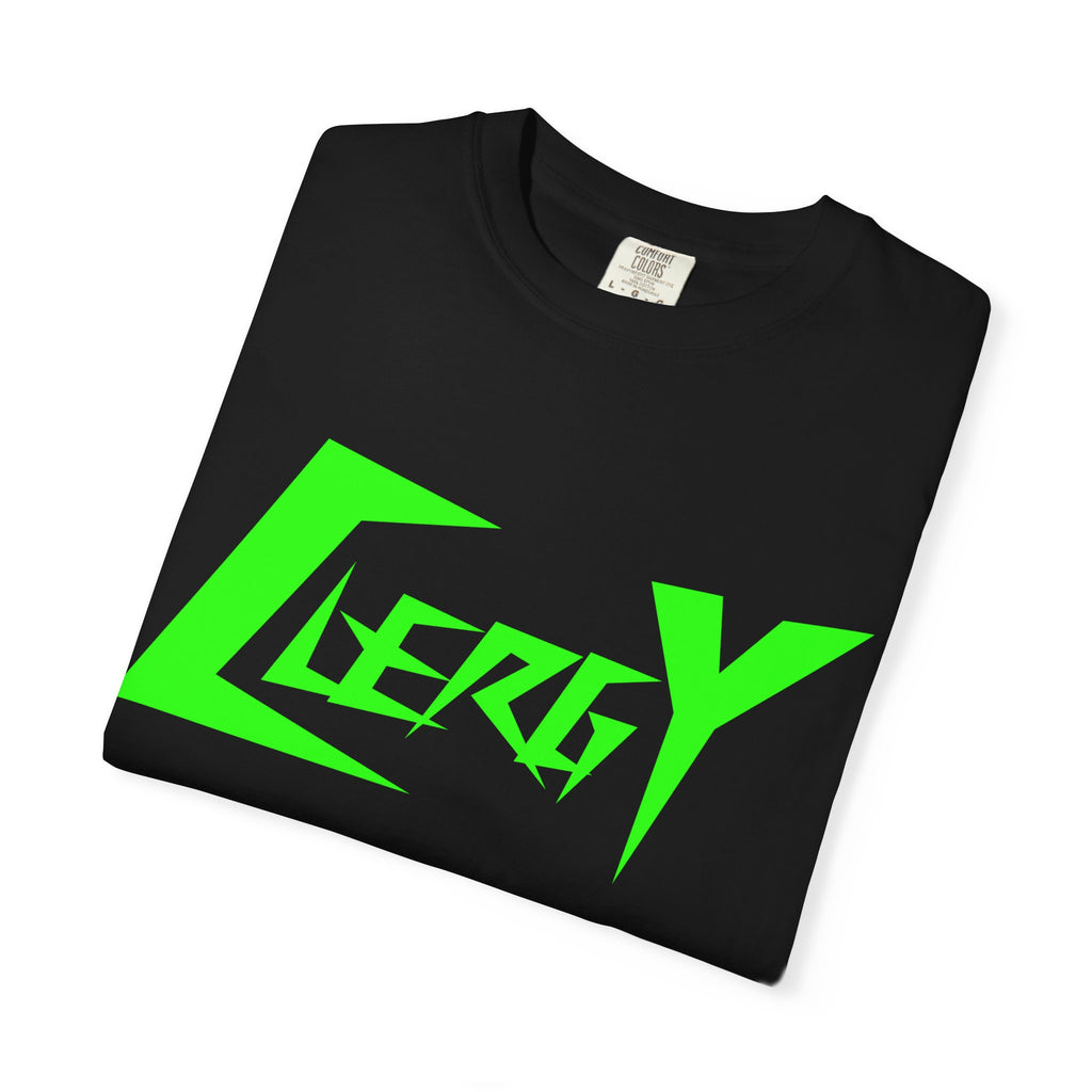 Slime Green “Clergy” on Black Classic Tee