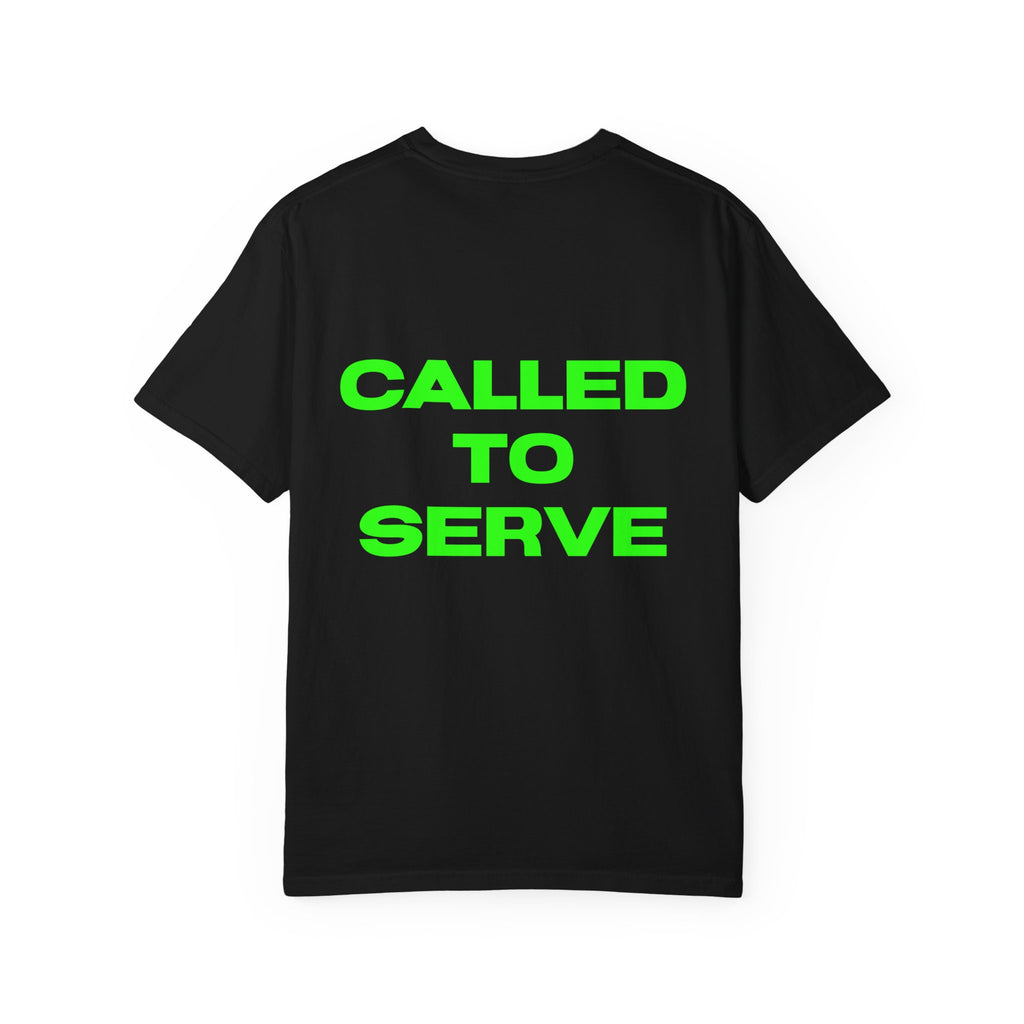 Slime Green “Clergy” on Black Classic Tee
