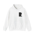 White REVIVL “R” Hoodie with Black Letters